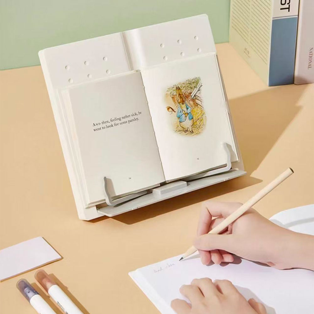 Document Holder Stand - Adjustable Desktop Reading Stand, Multi-Angle Portable