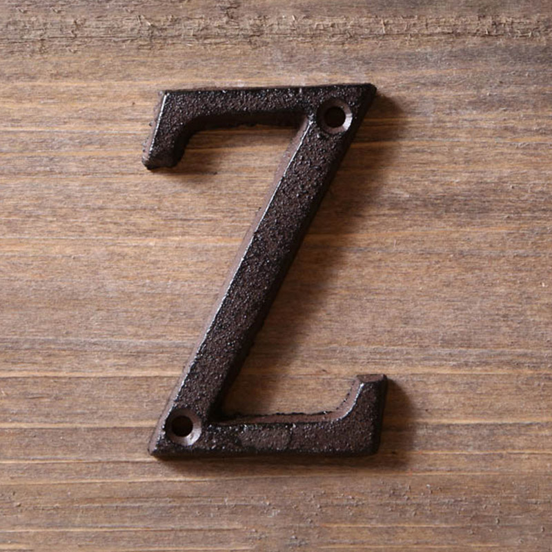 Home Office Number - Metal Letters Numbers Cast Iron Decoration