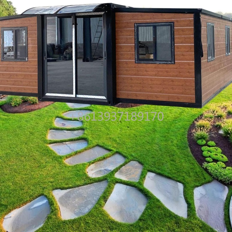 Home Office Windows - Modern Prefab Container House with Sliding