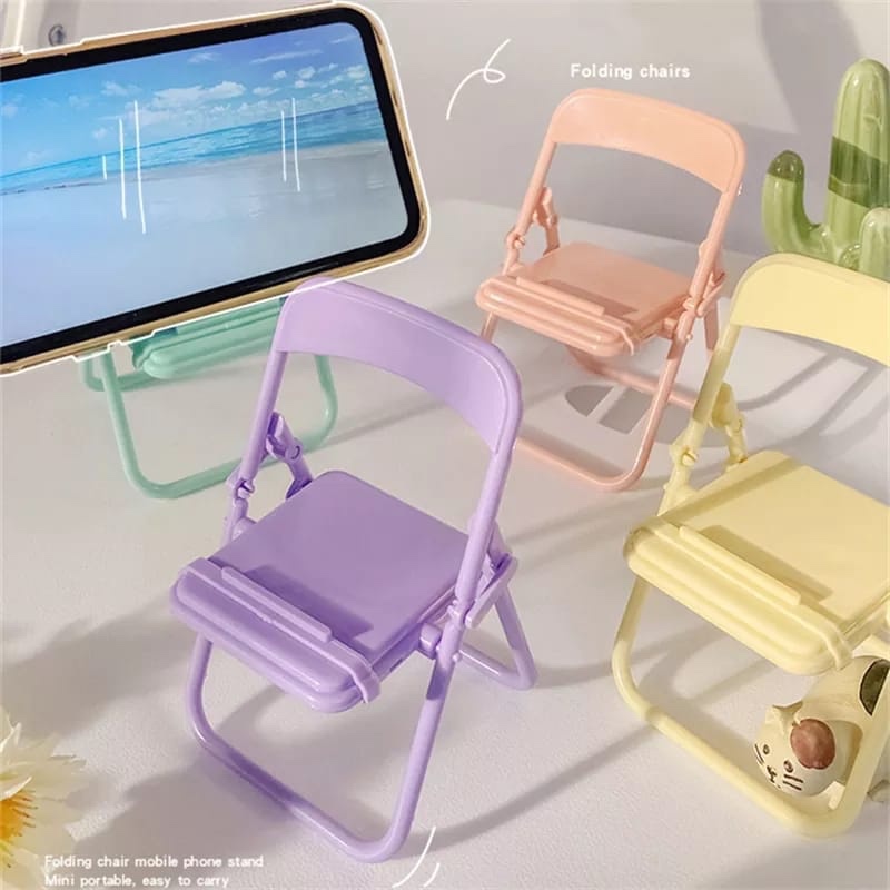 Home Office Ideas - Cute Chair Phone Holder Stand Creative