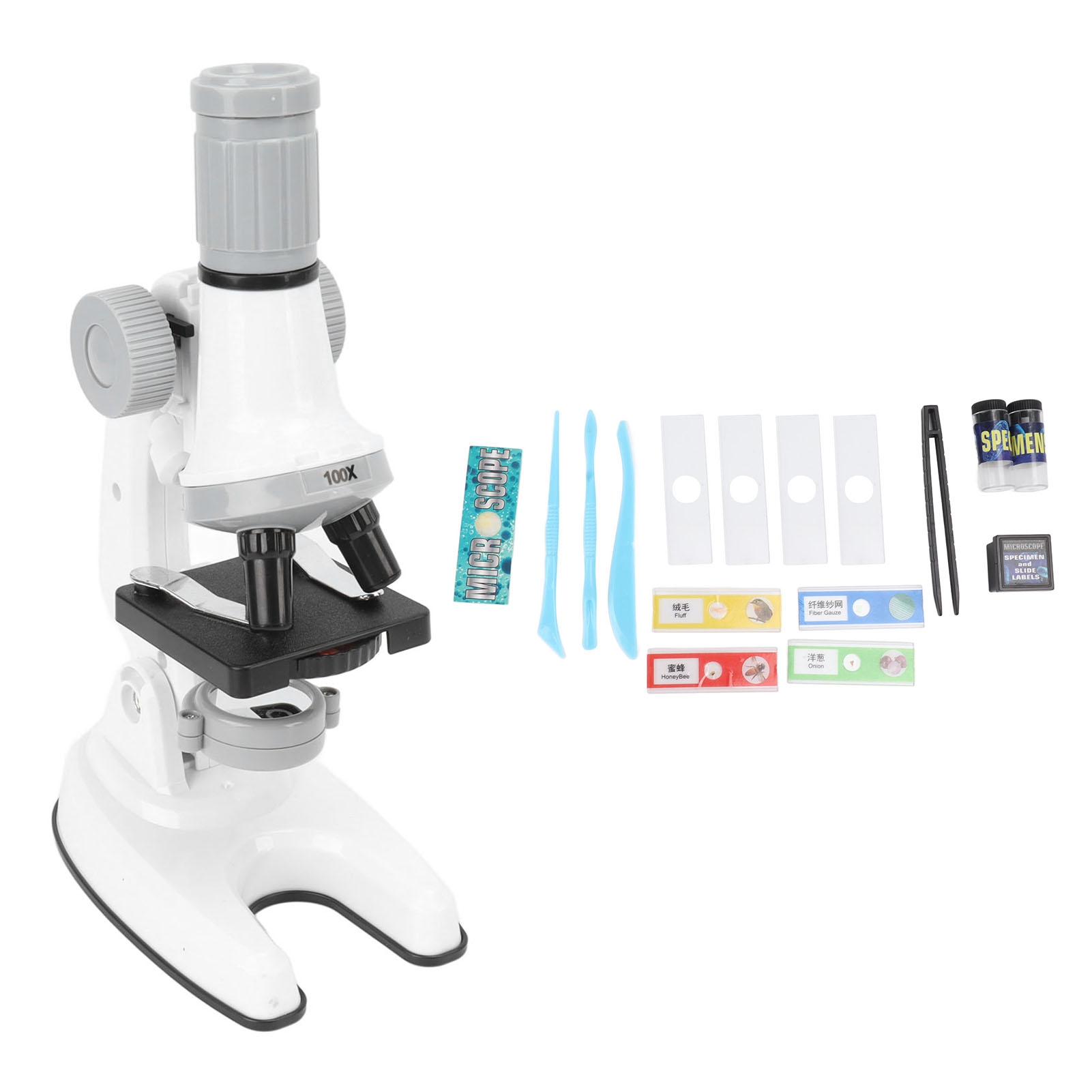 Zoom Lighting Kit - Microscope for Kids 100X 600X 1200X