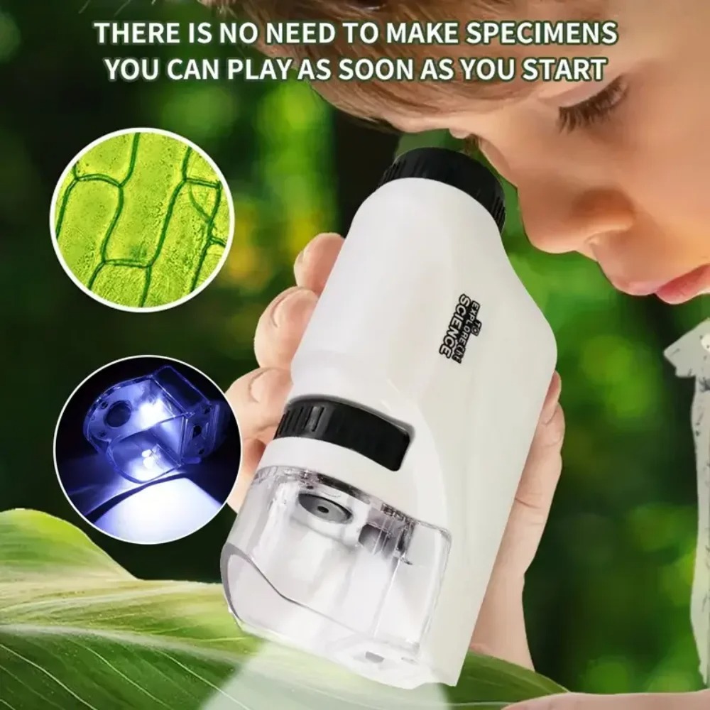 Zoom Lighting Kit - Mini Pocket Lab Handheld Portable Microscope