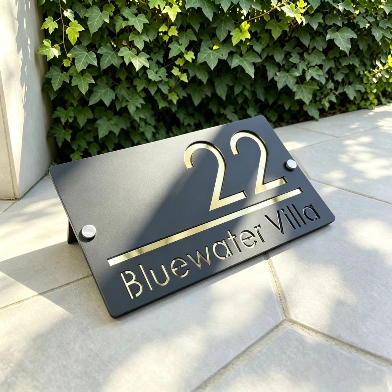 Home Office Number - Custom Acrylic Laser-Cut Signs, Outdoor House