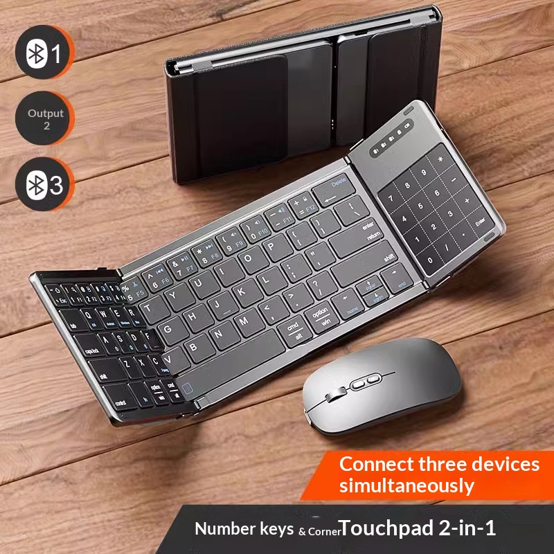 Home Office Laptop - Mengzu Tri Fold Wireless Bluetooth Keyboard
