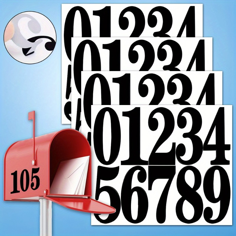 Home Office Number - Digital stickers, mailbox stickers, and waterproof