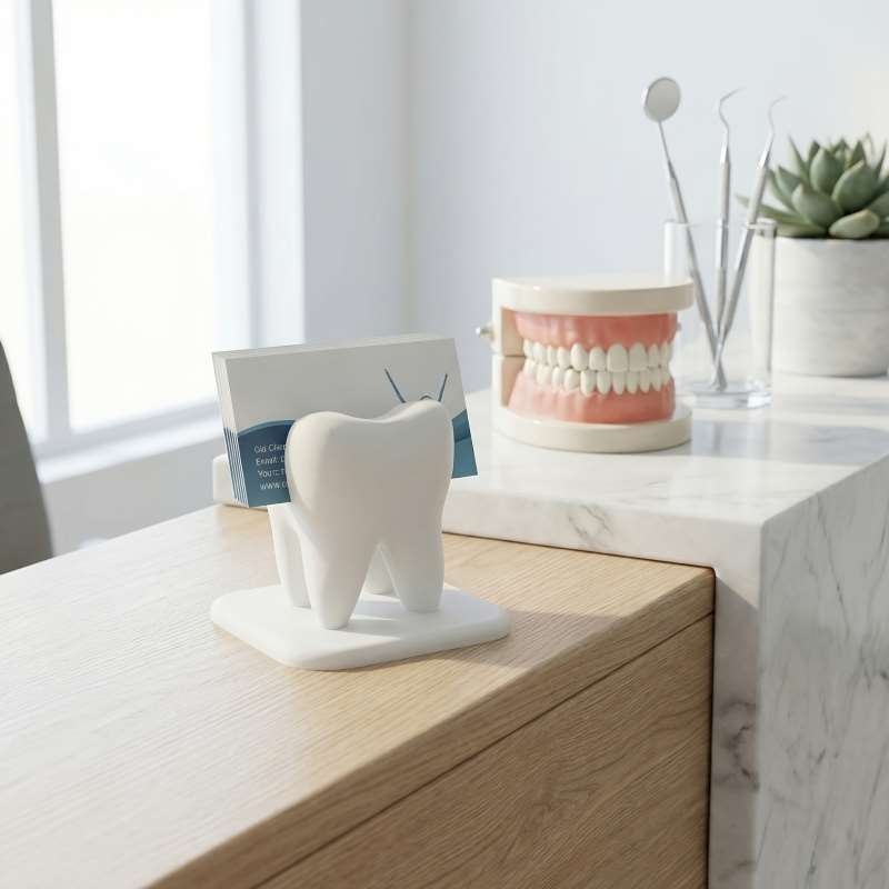 Document Holder Stand - 3D Printed Tooth Shaped Business Card