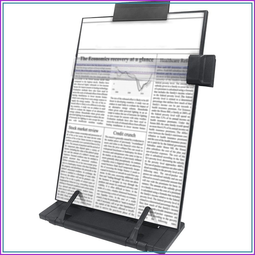 Document Holder Stand - Adjustable 7-Position Desktop Document Holder -