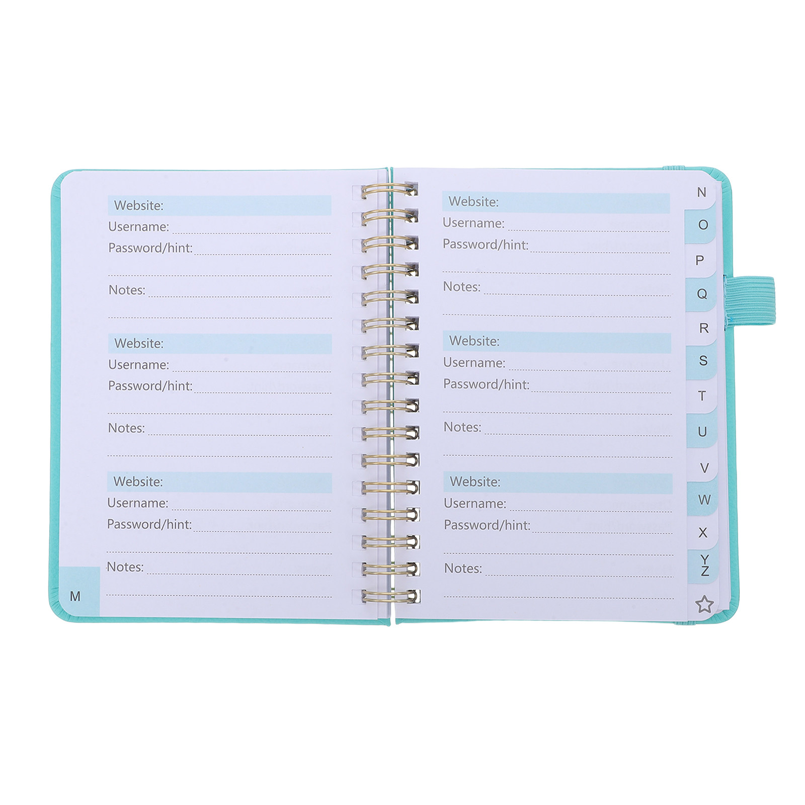 Password Keeper Book Alphabet  - Home Office Login review and price
