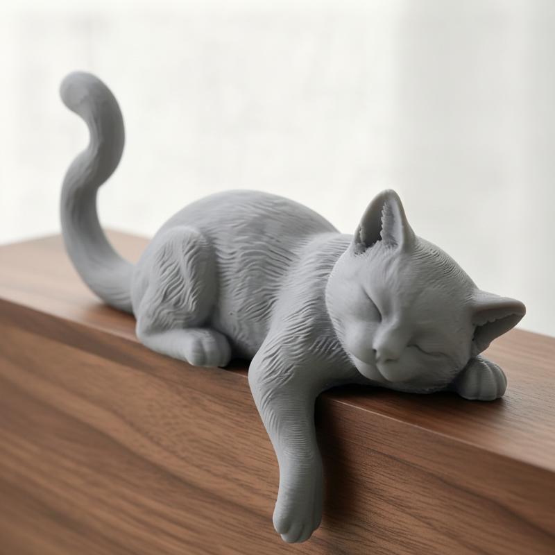 3D Printed Lazy Cat Monitor Ed - Home Office Cozy review and price