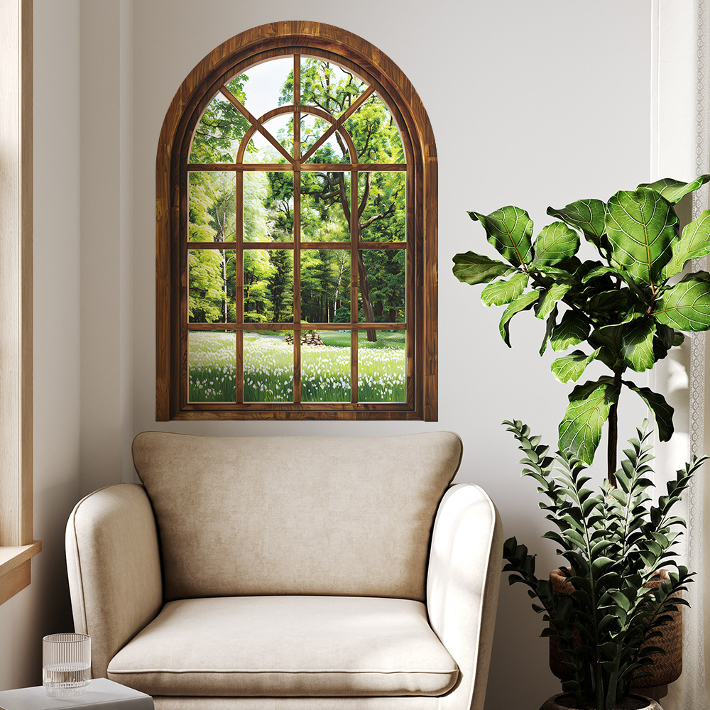 Fake Window Wall Stickers Plan - Home Office Windows review and price