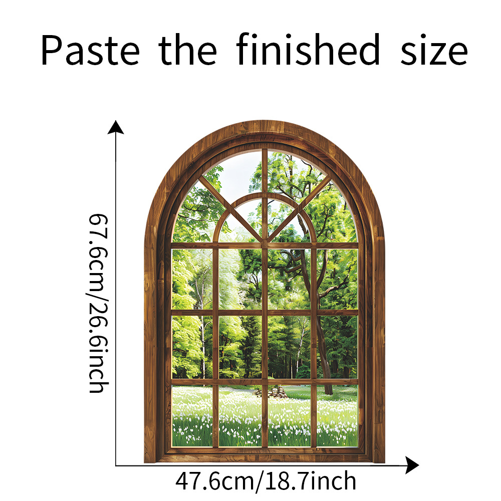 Fake Window Wall Stickers Plan - Home Office Windows review and price