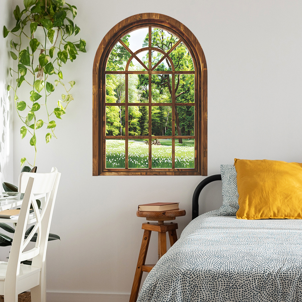 Fake Window Wall Stickers Plan - Home Office Windows review and price