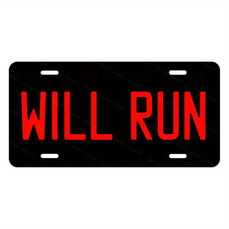 license plate sign marked 