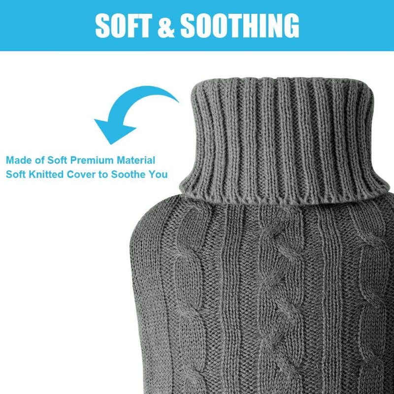 1pcsGray Hot Water Bottle Cove - Home Office Cozy review and price