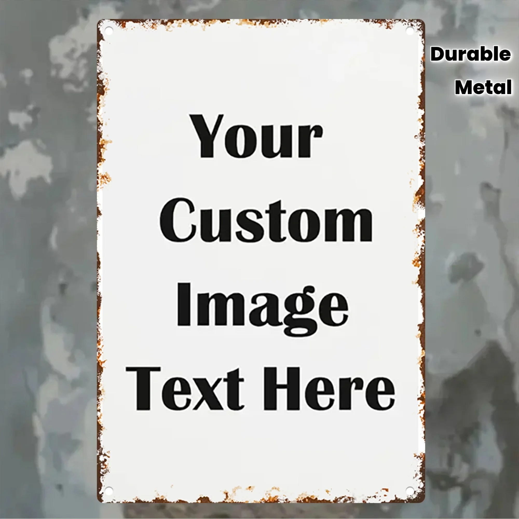 Custom Photo & Text Tin Sign - - Home Office Ideas review and price