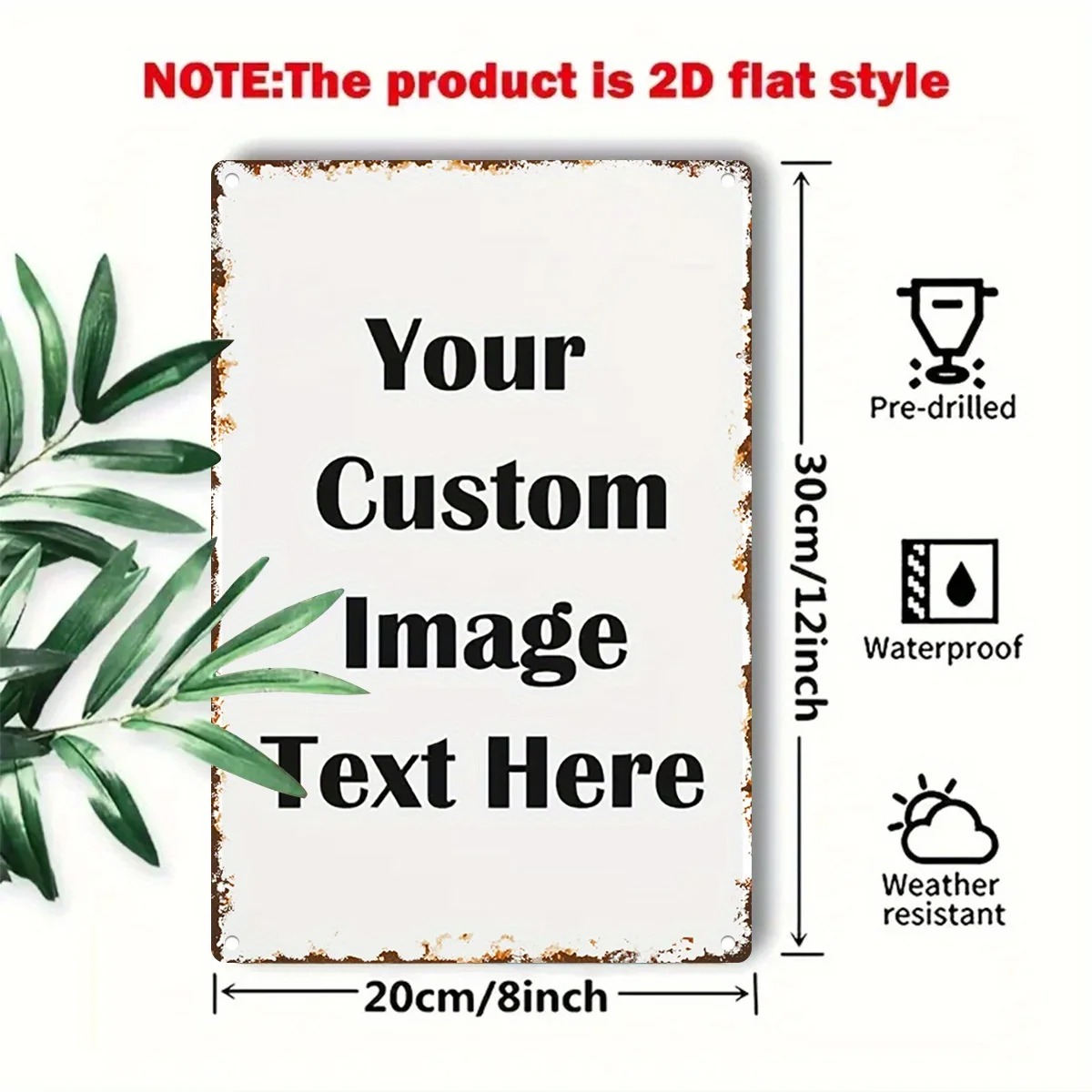 Custom Photo & Text Tin Sign - - Home Office Ideas review and price