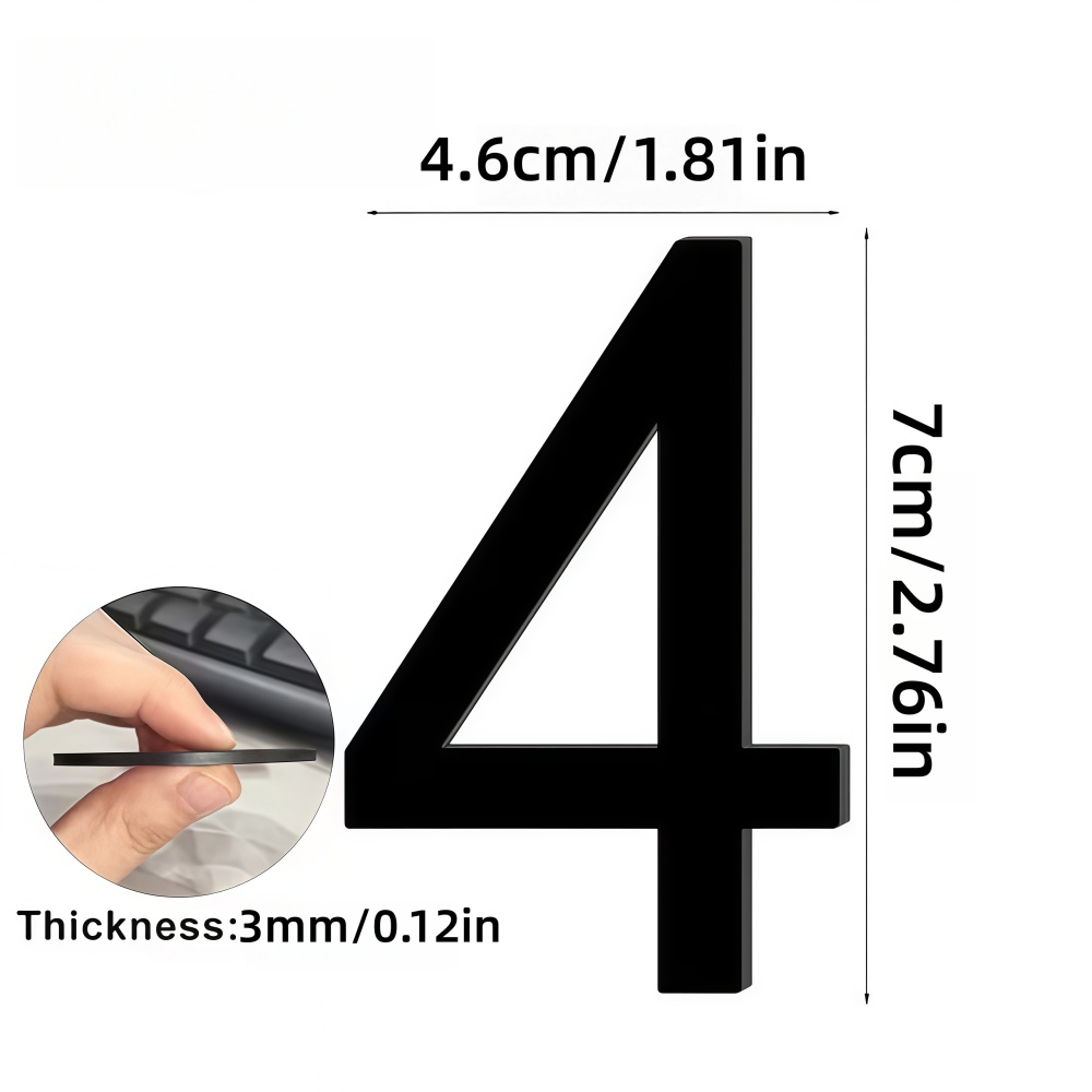1pc 3d Digits House Number Sel - Home Office Number review and price