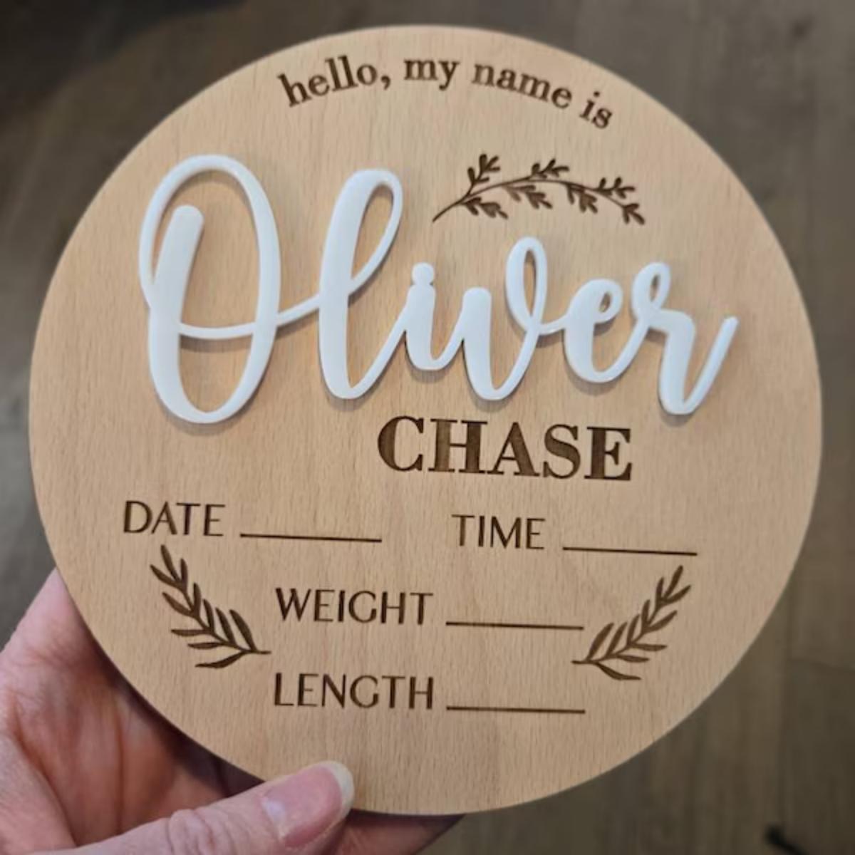 1Pc Custom Baby Announcement S - Home Office Ideas review and price