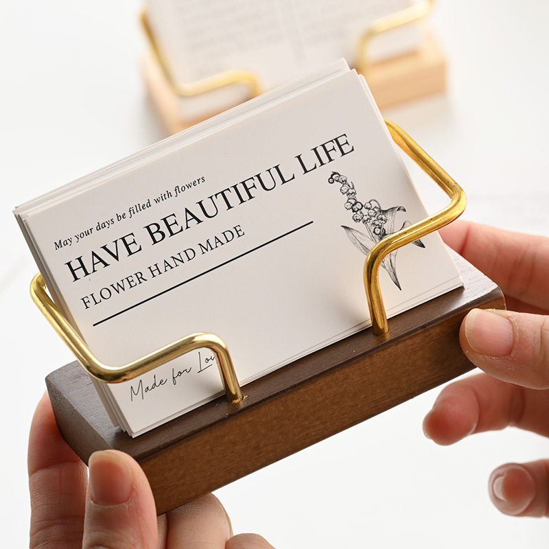Wooden Business Card Holder Me - Document Holder Stand review and price