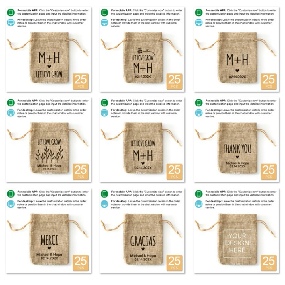 25PCS-Personalized Burlap Wedd - Home Office Number review and price