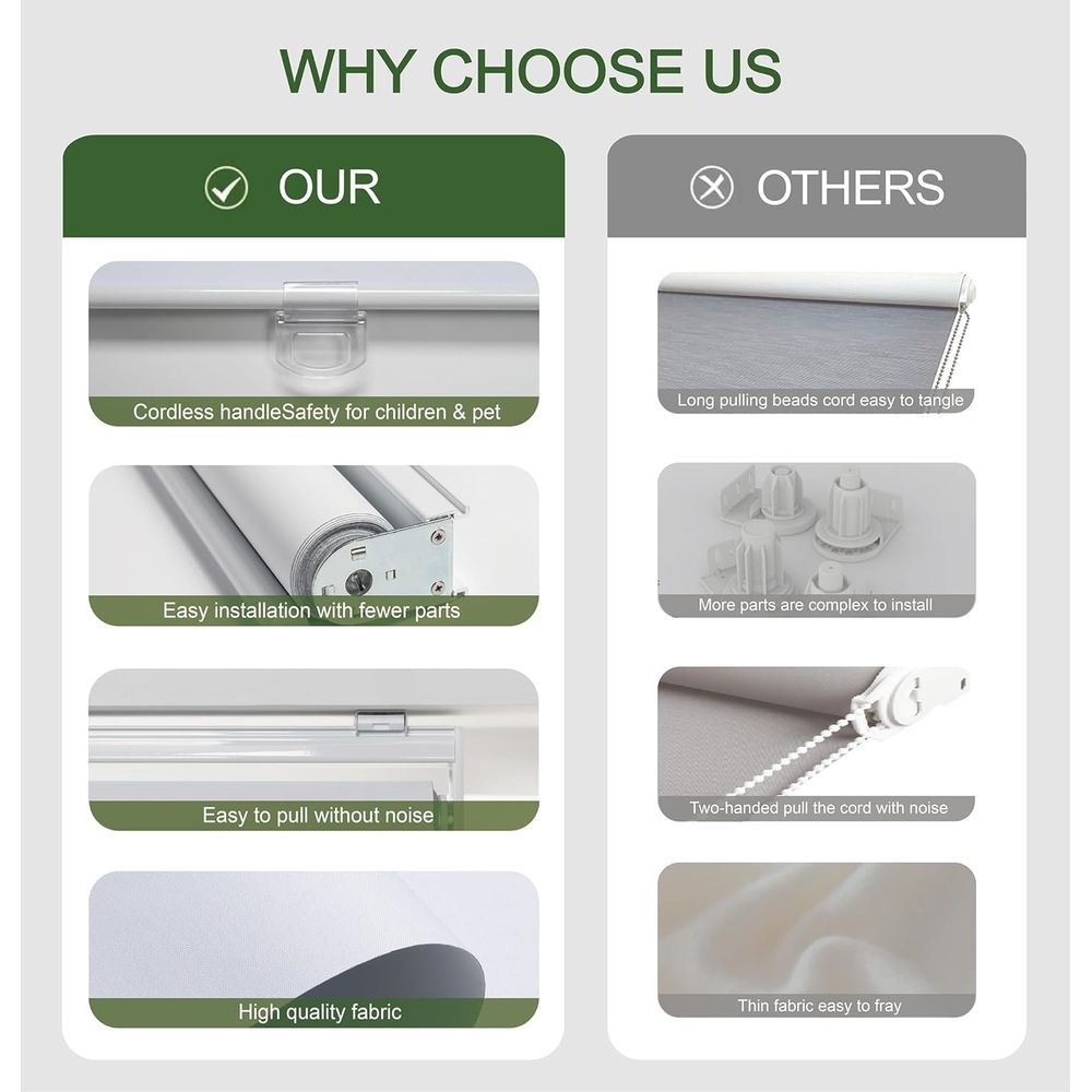 Blackout Blinds for Windows, E - Home Office Windows review and price