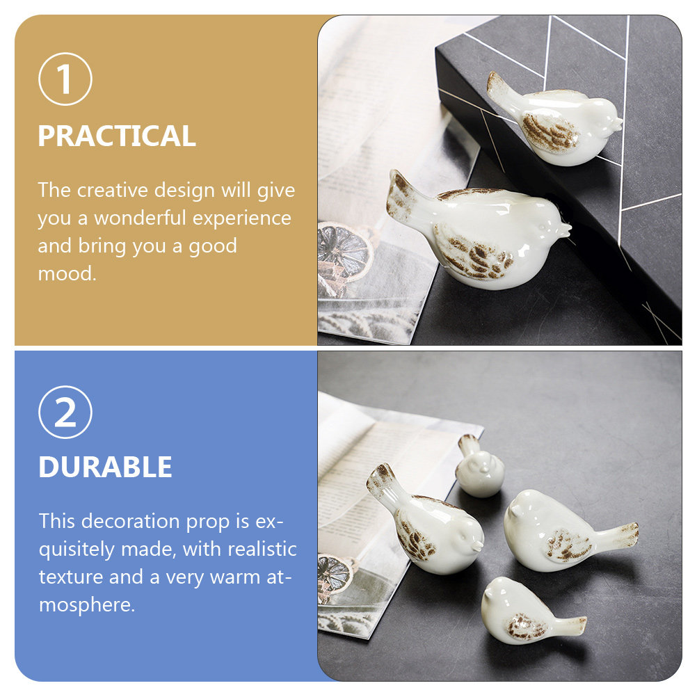 2Pcs Handcrafted Ceramic Bird  - Home Office Interior Design review and price
