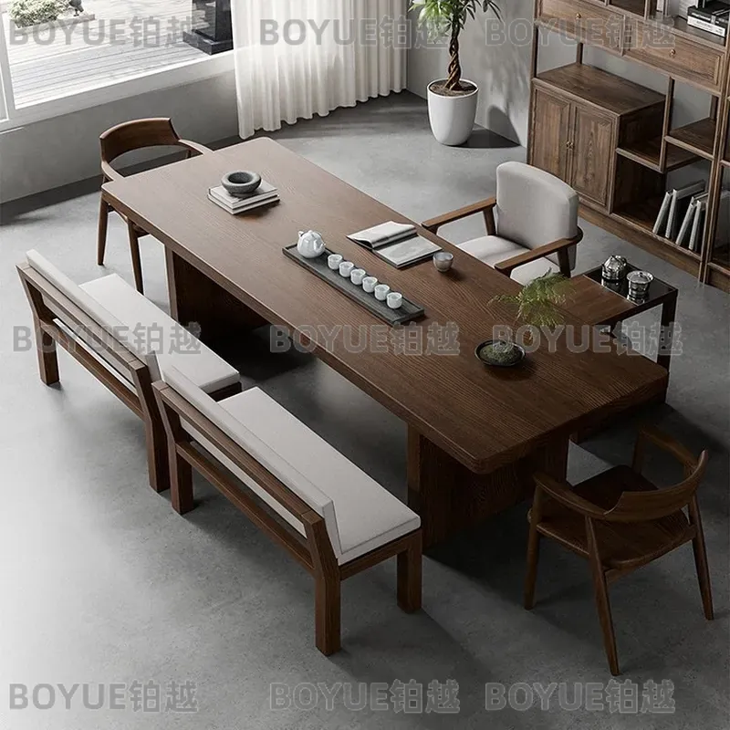 Solid Walnut Wood Tea Table Se - Home Office Login review and price