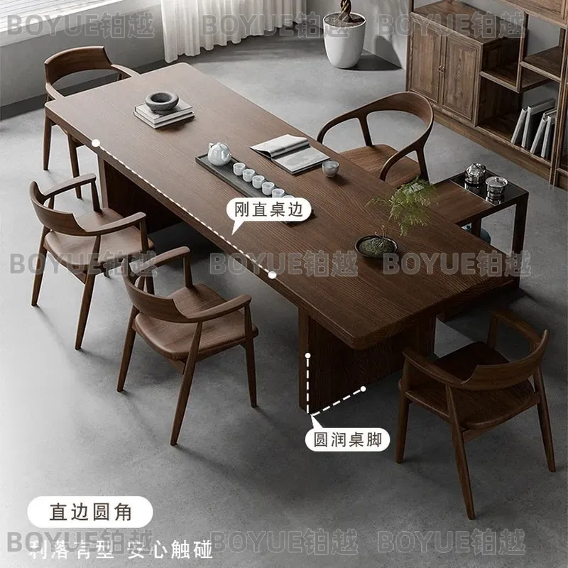 Solid Walnut Wood Tea Table Se - Home Office Login review and price