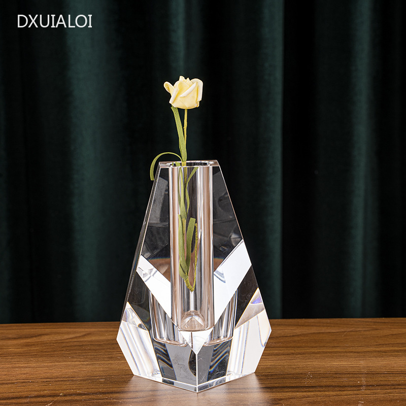 Modern minimalist crystal vase - Home Office Interior Design review and price