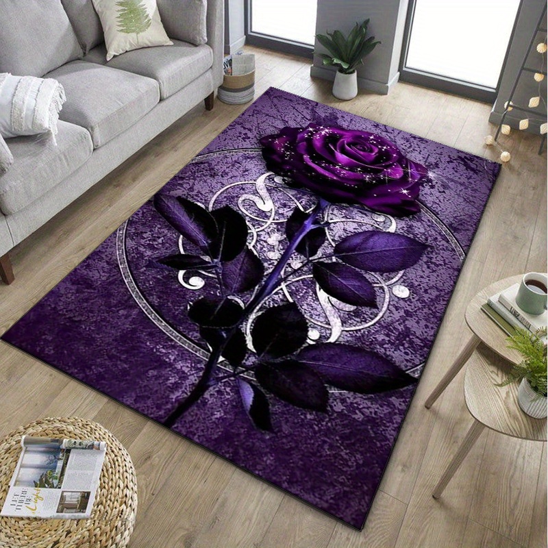 Purple Leaf Rug for Elegant Of - Home Office Interior Design review and price