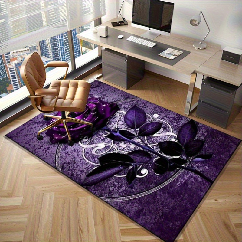 Purple Leaf Rug for Elegant Of - Home Office Interior Design review and price