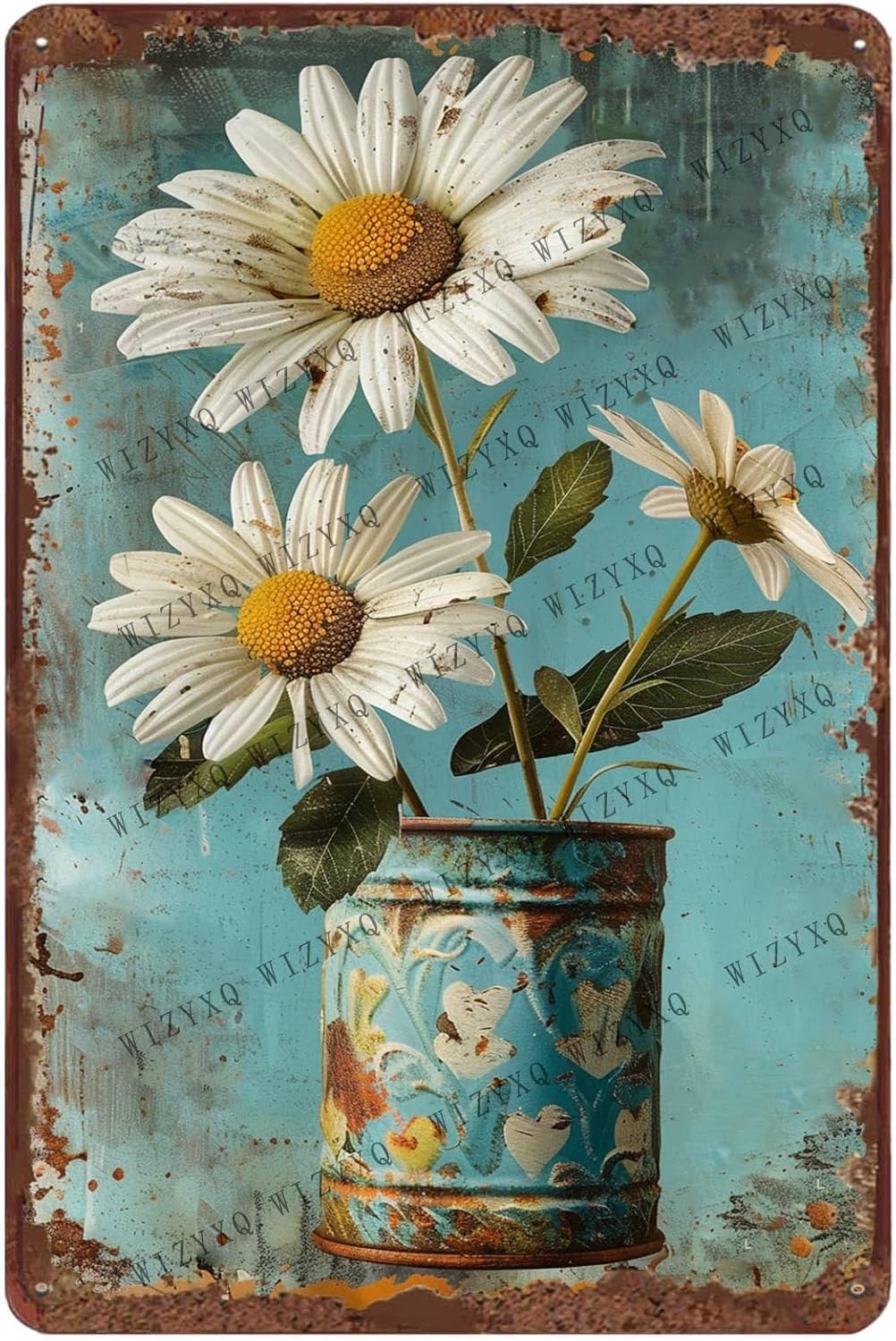Metal Signs White Daisy Flower - Home Office Ideas review and price
