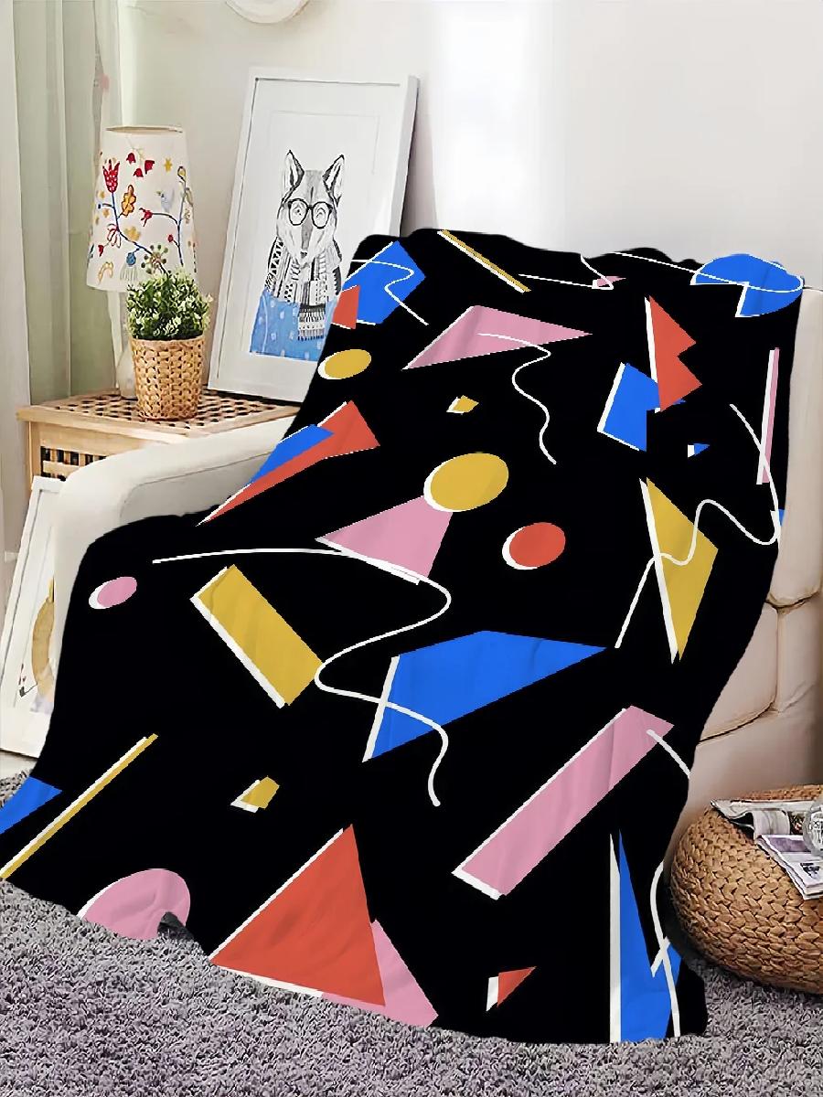 Memphis Art Throw Blanket Soft - Home Office Cozy review and price
