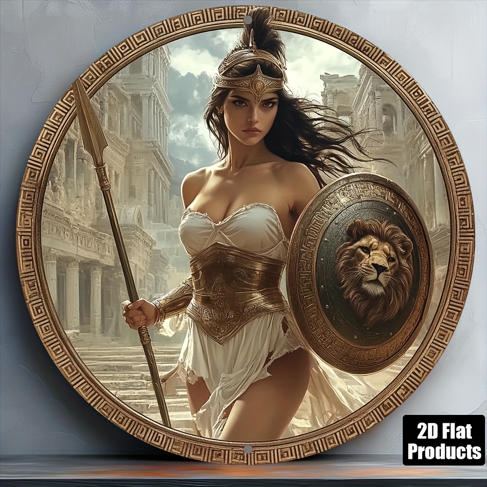 Vintage Greek Warrior Round Al - Home Office Ideas review and price