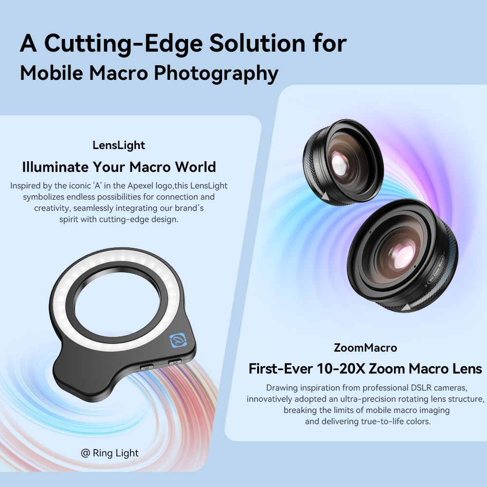 APEXEL 10-20X Adjustable Zoom  - Zoom Lighting Kit review and price