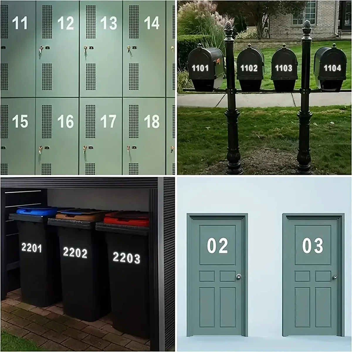 Reflective Digital stickers ma - Home Office Number review and price