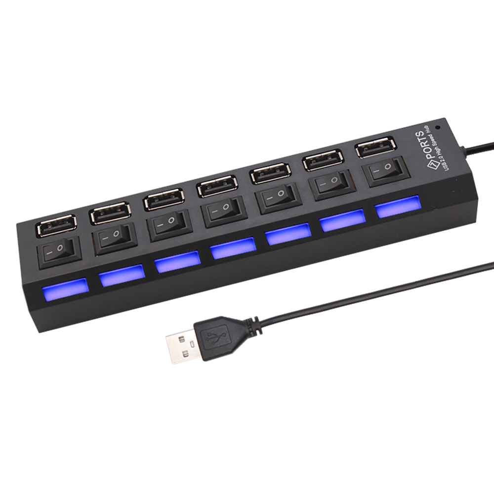 7 Port USB 2.0 Hub Splitter Fo - Home Office Laptop review and price