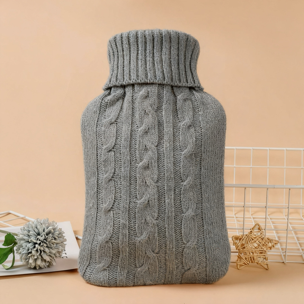 Gray Hot Water Bottle Cover -  - Home Office Cozy review and price