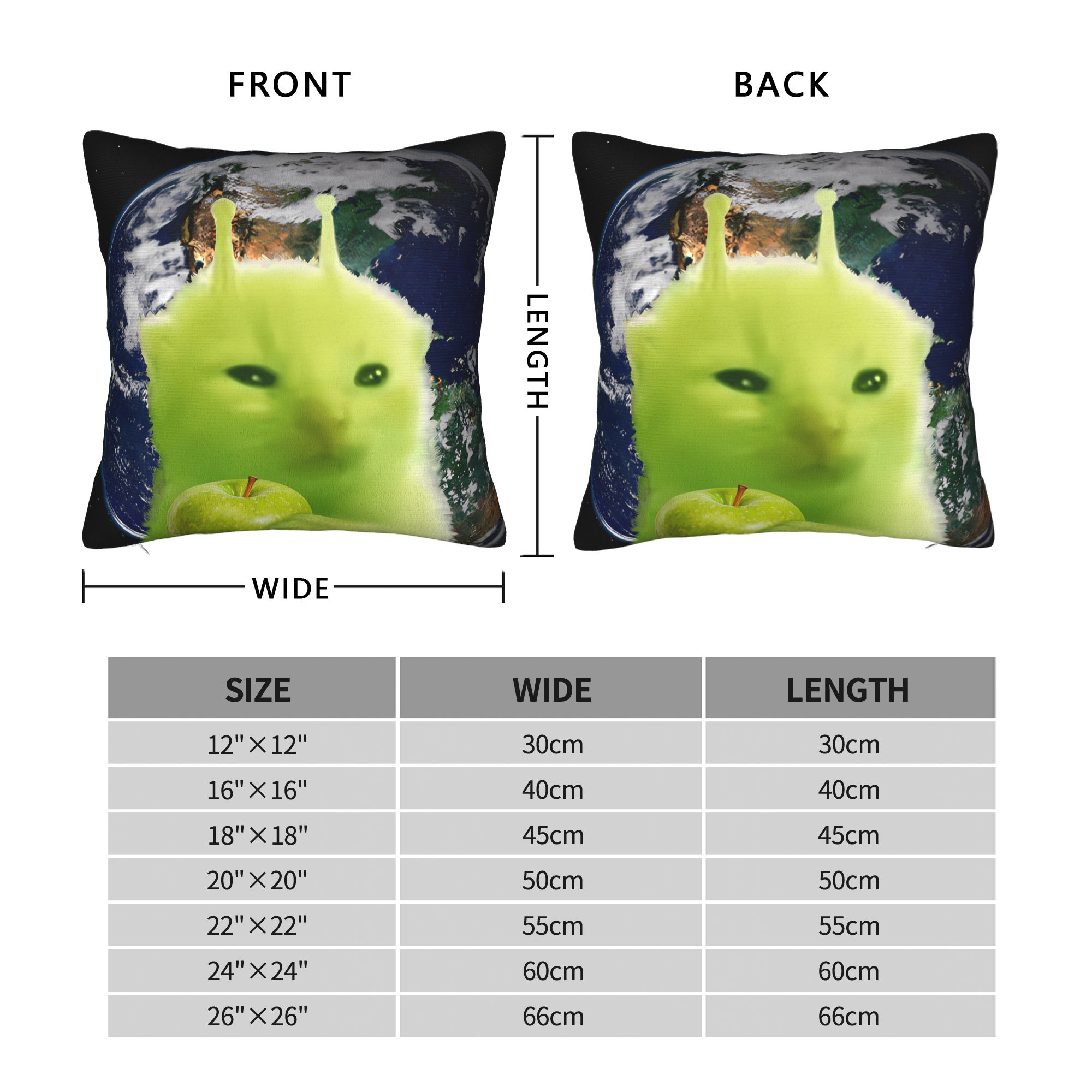 Green Alien Cat Meme Pillow Co - Home Office Design Ideas review and price