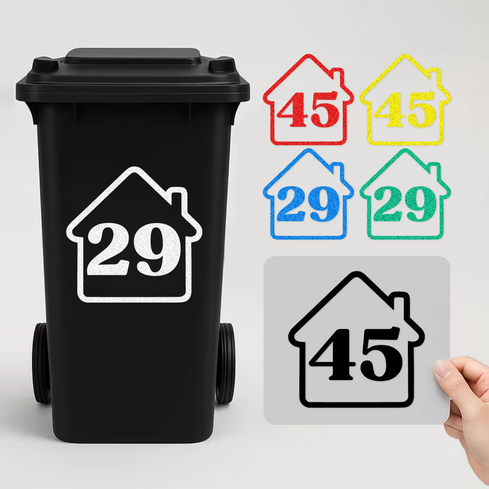 3PCS Custom Reflective Trash B - Home Office Number review and price